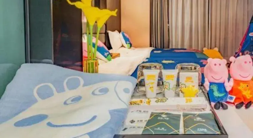 Bed in Chonpines Hotel Guangzhou Sunac Cultural and Tourism City Shiling Bed in Chonpines Hotel Guangzhou Sunac Cultural and Tourism City Shiling