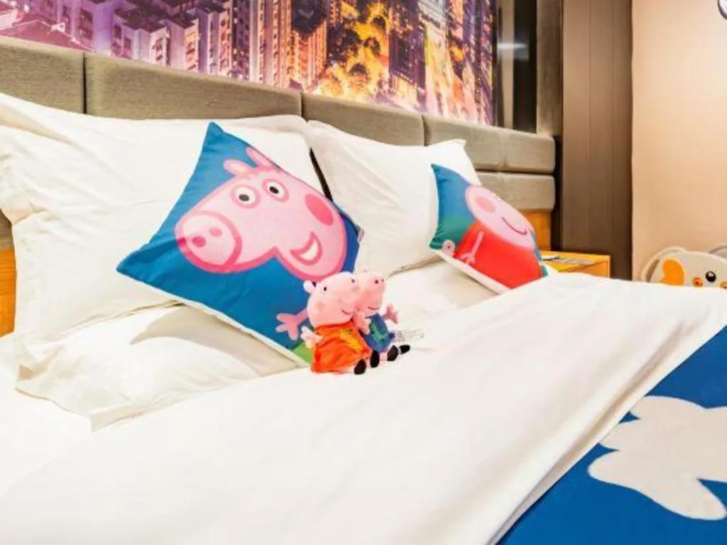 Bed in Chonpines Hotel Guangzhou Sunac Cultural and Tourism City Shiling
