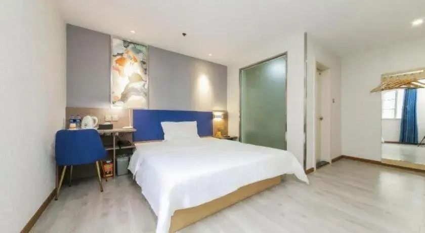 Bed in PAI Hotel·Chengdu Jinsha Museum Metro Station Bed in PAI Hotel·Chengdu Jinsha Museum Metro Station