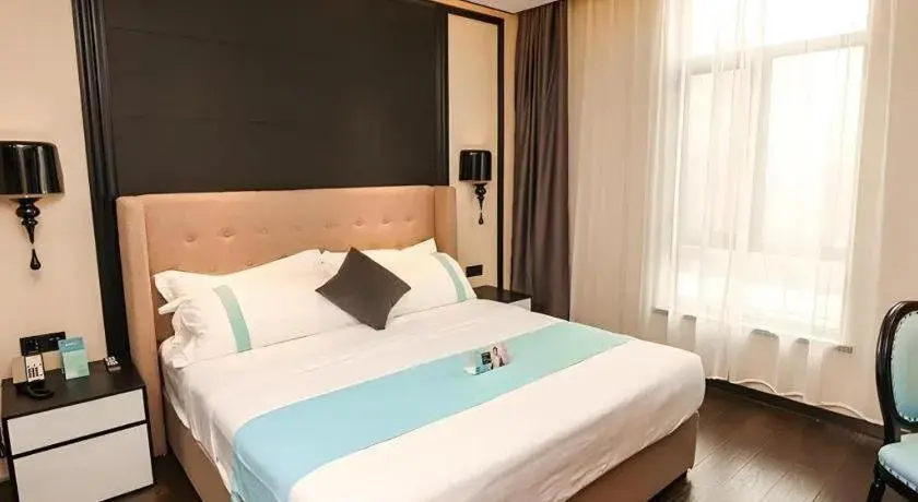 Bed in Xana Hotelle·Ji'nan Hi-tech Zone Century Avenue Tangye Bed in Xana Hotelle·Ji'nan Hi-tech Zone Century Avenue Tangye