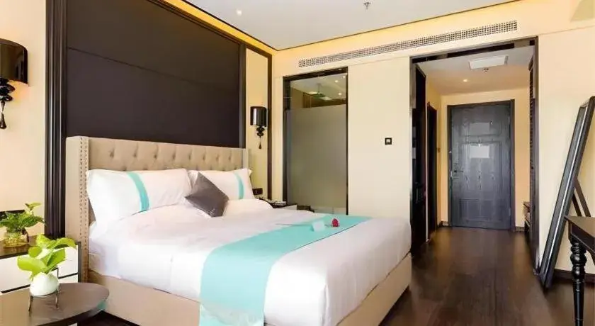 Bed in Xana Hotelle·Ji'nan Hi-tech Zone Century Avenue Tangye Bed in Xana Hotelle·Ji'nan Hi-tech Zone Century Avenue Tangye