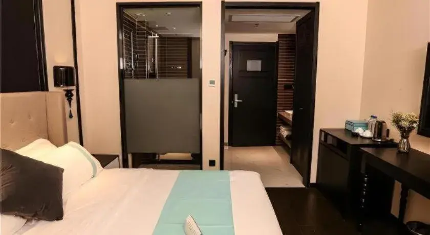 Bed in Xana Hotelle·Ji'nan Hi-tech Zone Century Avenue Tangye Bed in Xana Hotelle·Ji'nan Hi-tech Zone Century Avenue Tangye