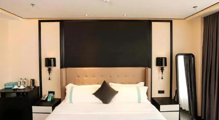 Bed in Xana Hotelle·Ji'nan Hi-tech Zone Century Avenue Tangye Bed in Xana Hotelle·Ji'nan Hi-tech Zone Century Avenue Tangye