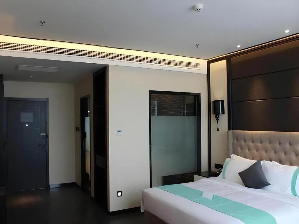 Bed in Xana Hotelle·Ji'nan Hi-tech Zone Century Avenue Tangye