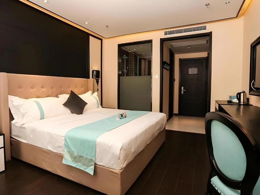 Bed in Xana Hotelle·Ji'nan Hi-tech Zone Century Avenue Tangye