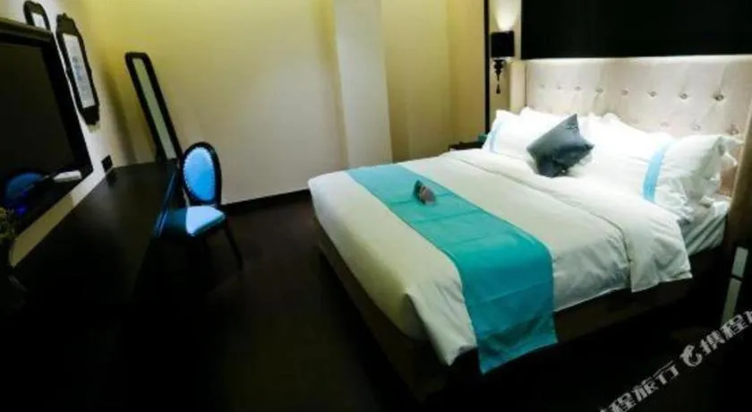 Bed in Xana Hotelle·Ji'nan Hi-tech Zone Century Avenue Tangye