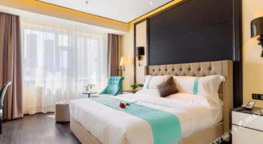 Bed in Xana Hotelle·Ji'nan Hi-tech Zone Century Avenue Tangye