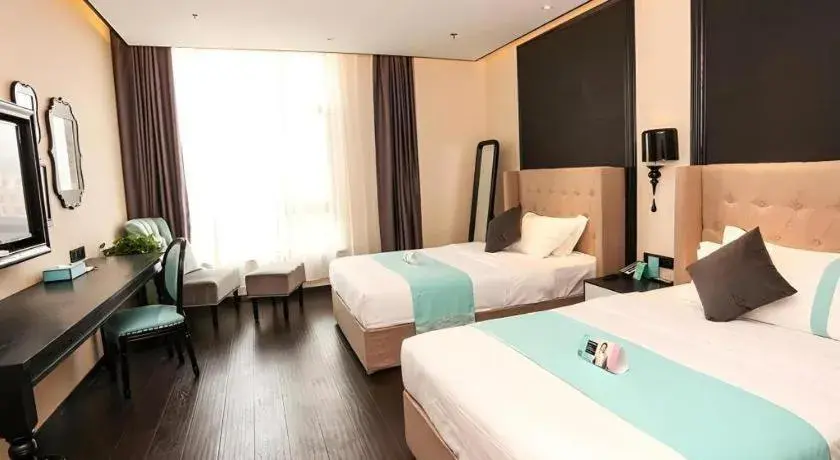 Bed in Xana Hotelle·Ji'nan Hi-tech Zone Century Avenue Tangye Bed in Xana Hotelle·Ji'nan Hi-tech Zone Century Avenue Tangye