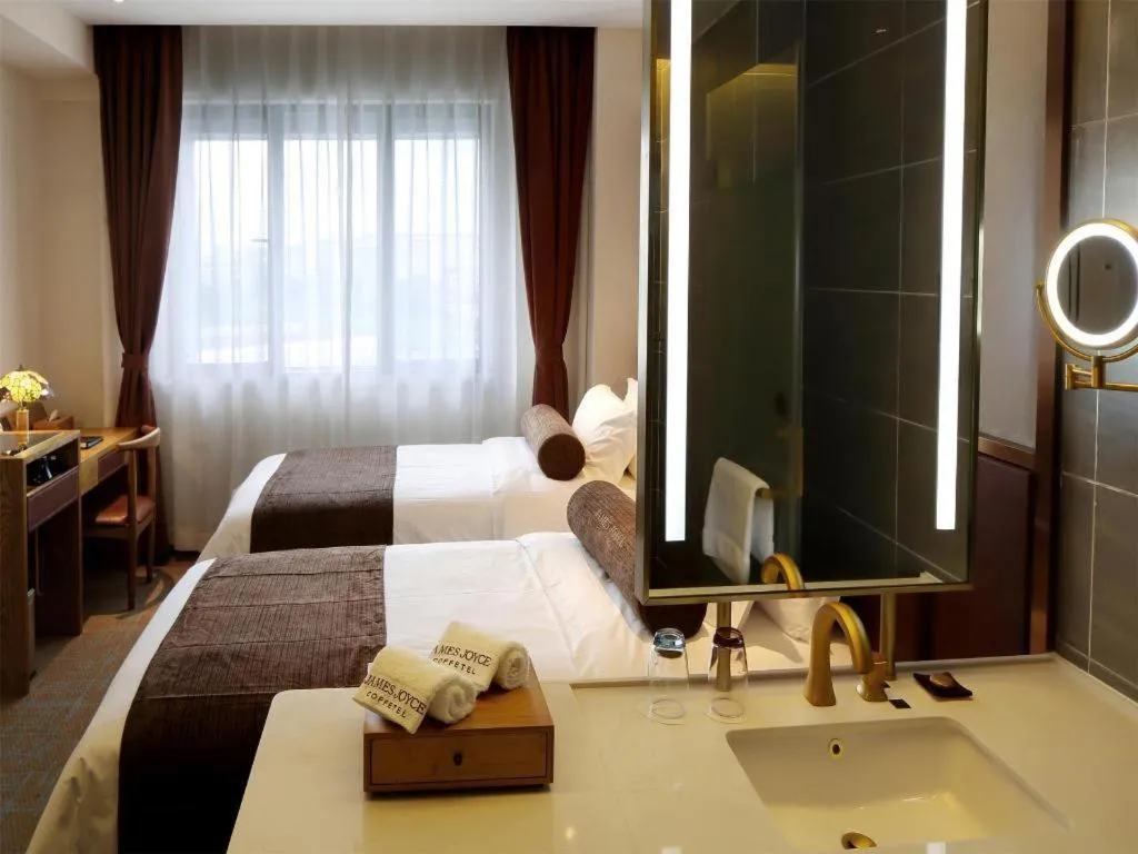 Bed in James Joyce Coffetel·Nannign Shanglin Tongle Road