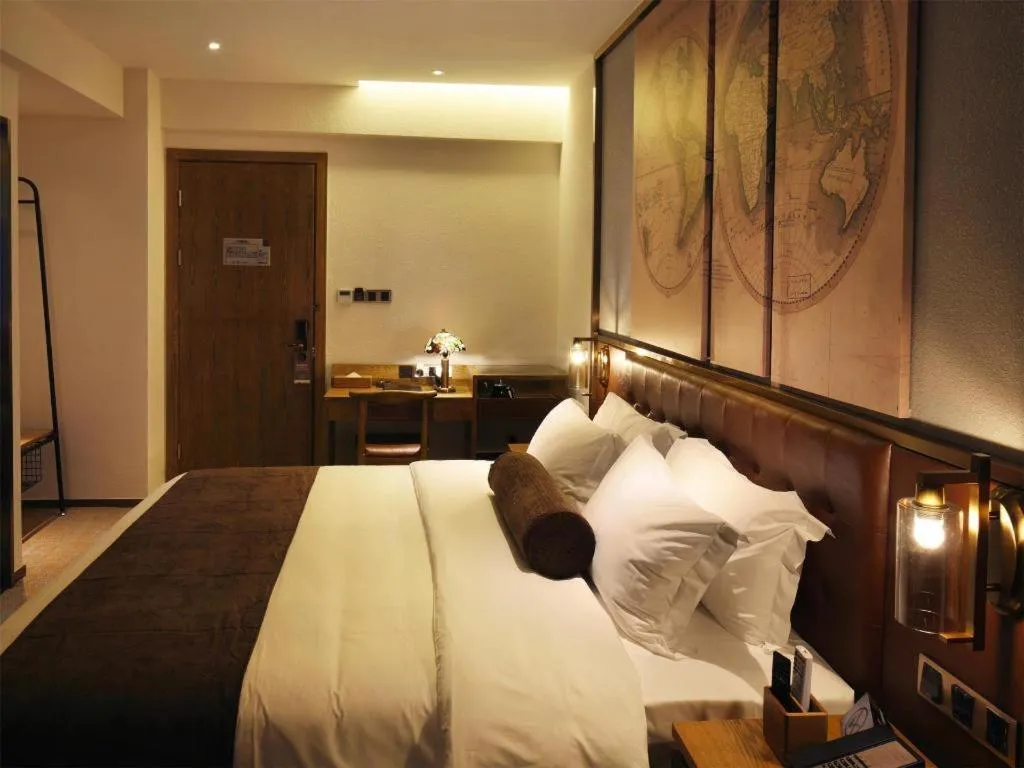 Bed in James Joyce Coffetel·Nannign Shanglin Tongle Road