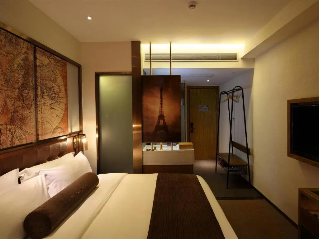 Bed in James Joyce Coffetel·Nannign Shanglin Tongle Road