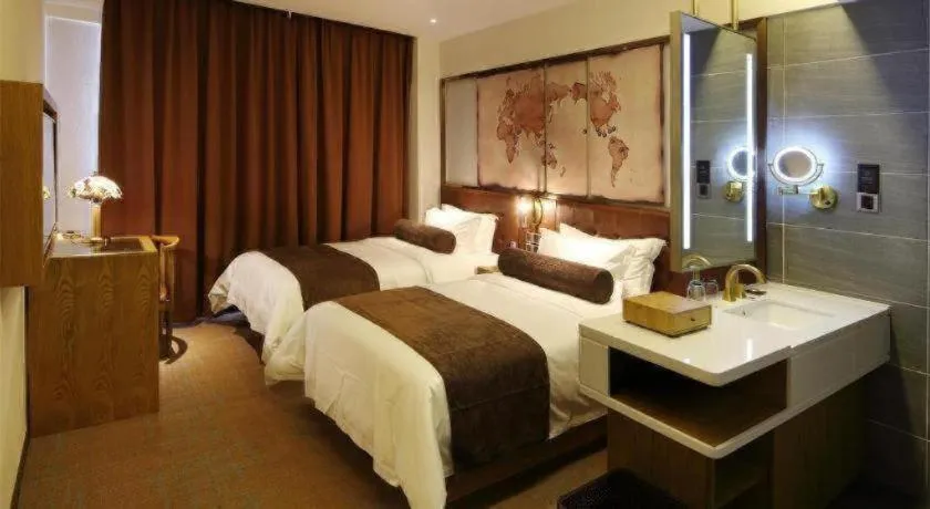 Bed in James Joyce Coffetel·Nannign Shanglin Tongle Road