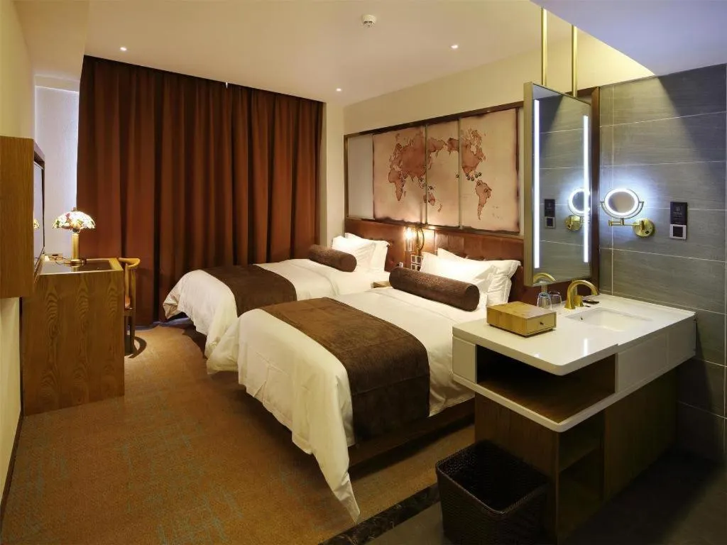 Bed in James Joyce Coffetel·Nannign Shanglin Tongle Road