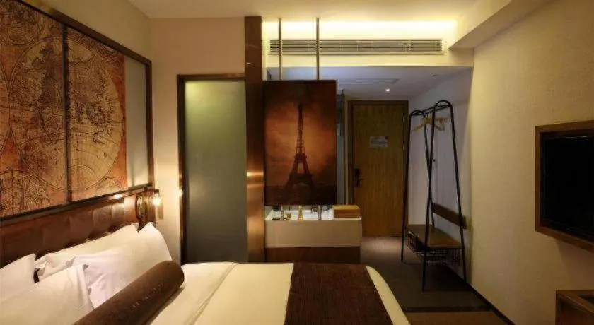 Bed in James Joyce Coffetel·Nannign Shanglin Tongle Road