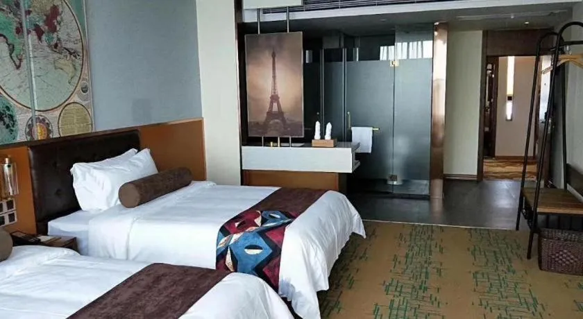 Bed in James Joyce Coffetel·Nannign Shanglin Tongle Road