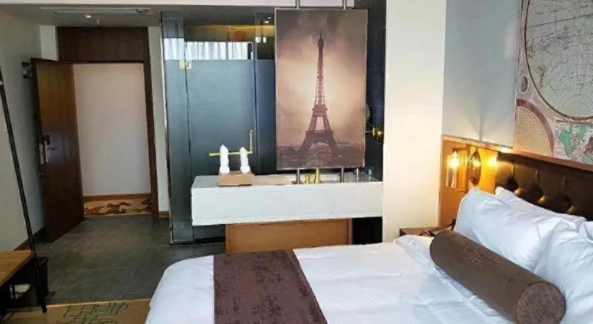 Bed in James Joyce Coffetel·Nannign Shanglin Tongle Road