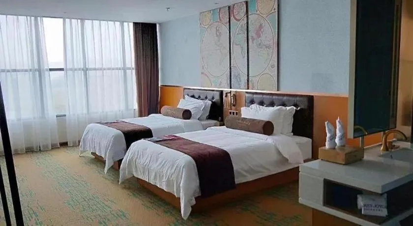 Bed in James Joyce Coffetel·Nannign Shanglin Tongle Road