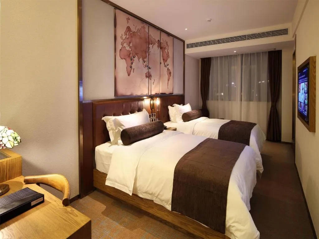 Bed in James Joyce Coffetel·Nannign Shanglin Tongle Road