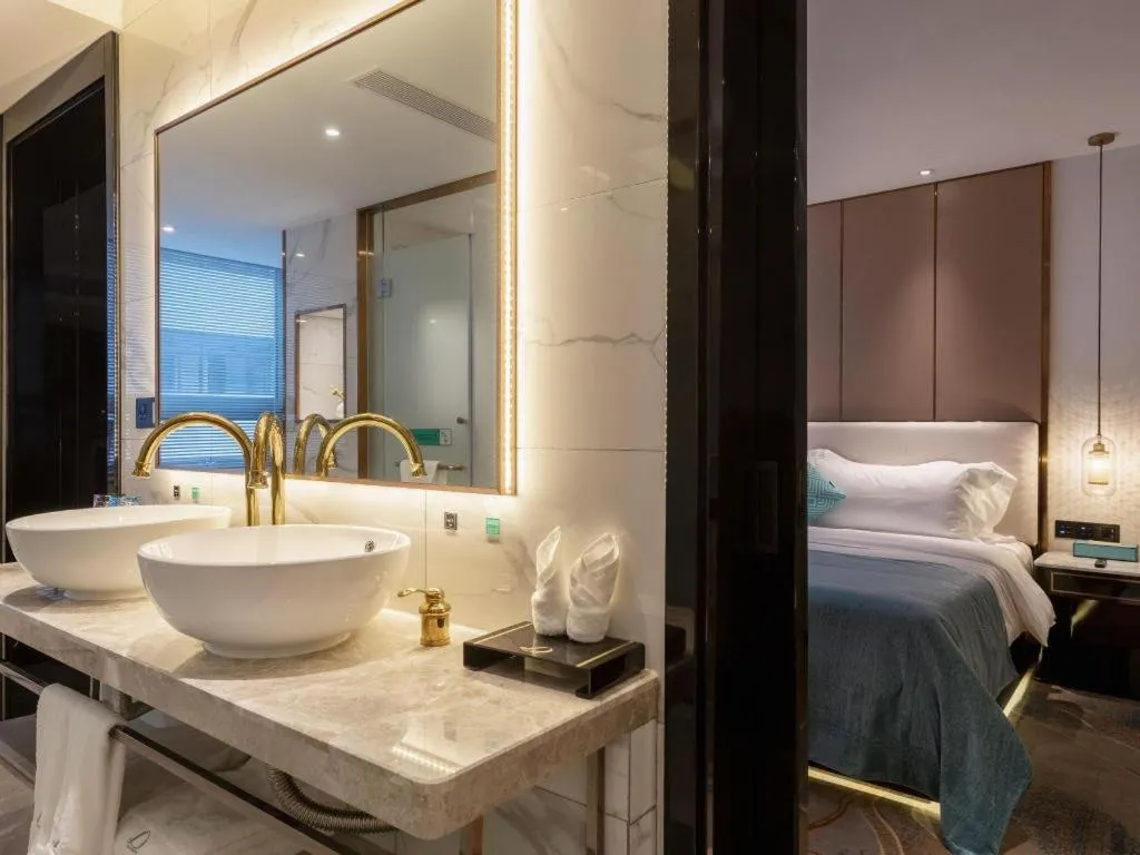 Bed in Xana Deluxe Beijing Guang'anmen Metro Station