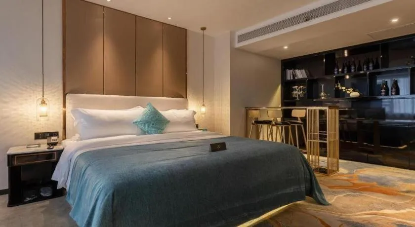 Bed in Xana Deluxe Beijing Guang'anmen Metro Station