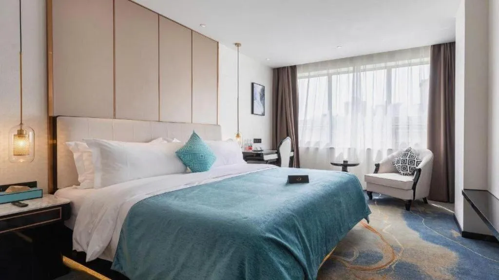 Bed in Xana Deluxe Beijing Guang'anmen Metro Station