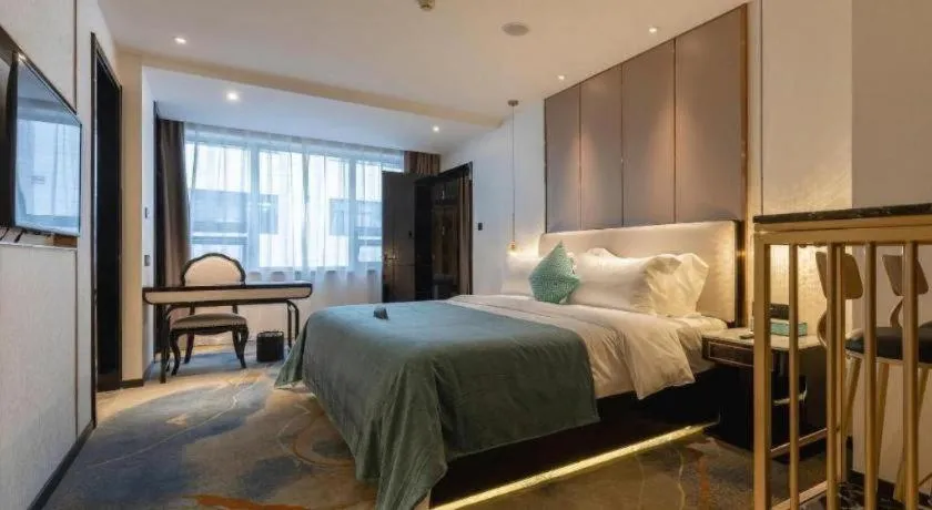 Bed in Xana Deluxe Beijing Guang'anmen Metro Station