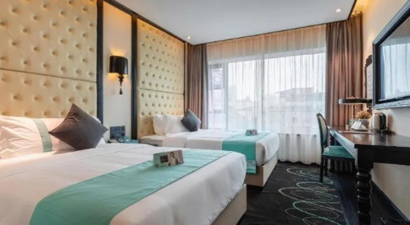 Bed in Xana Hotelle·Guangzhou Shangxiajiu Yongqingfang Changshou Road Metro Station