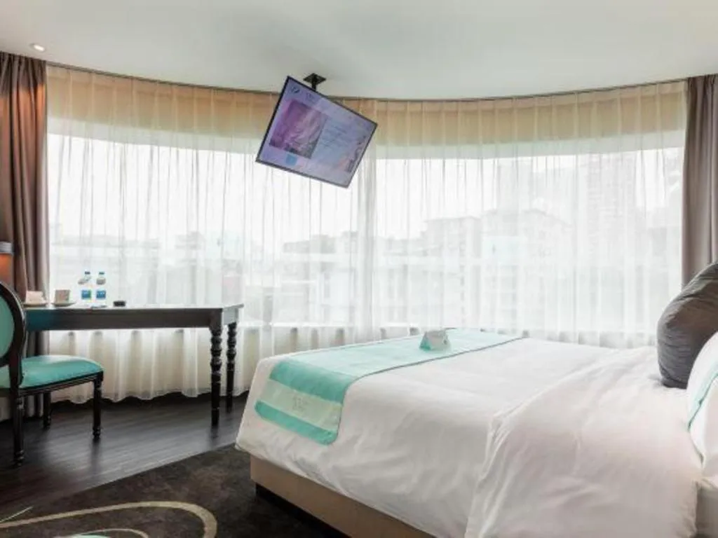 Bed in Xana Hotelle·Guangzhou Shangxiajiu Yongqingfang Changshou Road Metro Station