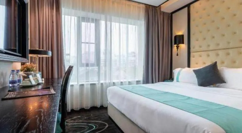 Bed in Xana Hotelle·Guangzhou Shangxiajiu Yongqingfang Changshou Road Metro Station