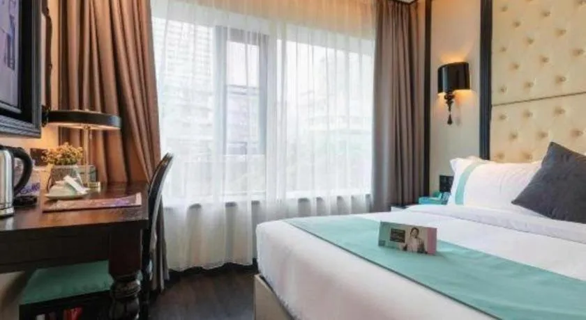 Bed in Xana Hotelle·Guangzhou Shangxiajiu Yongqingfang Changshou Road Metro Station