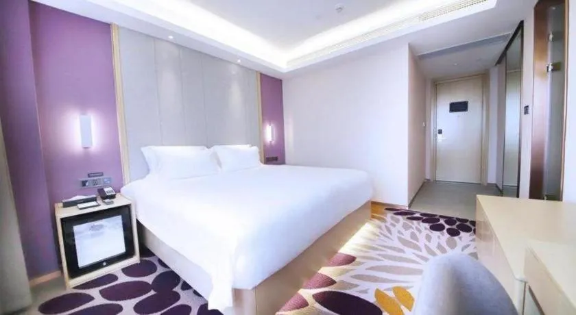 Bed in Lavande Hotel·Heyuan Bavaria