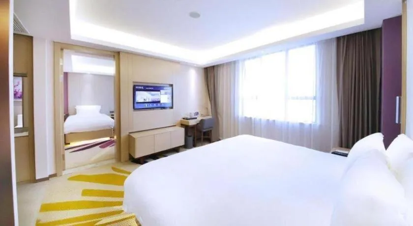 Bed in Lavande Hotel·Heyuan Bavaria