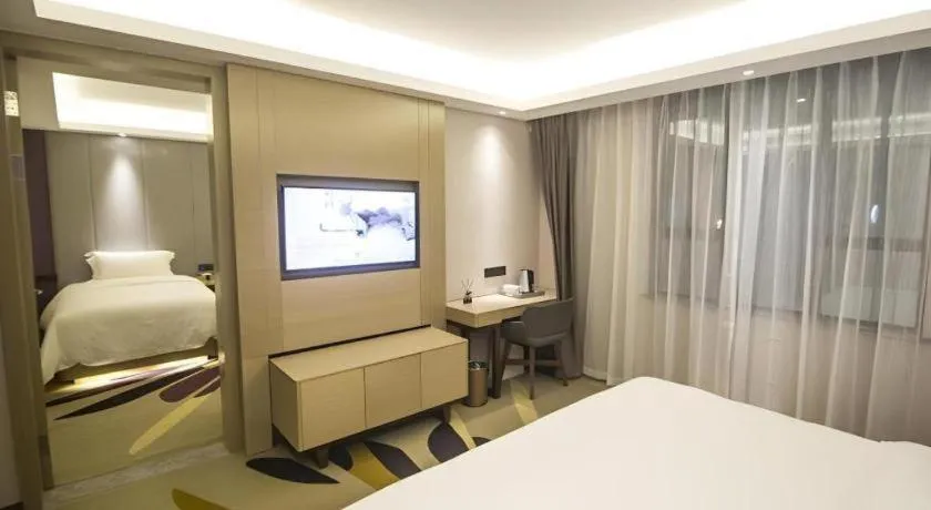 Bed in Lavande Hotel·Heyuan Bavaria