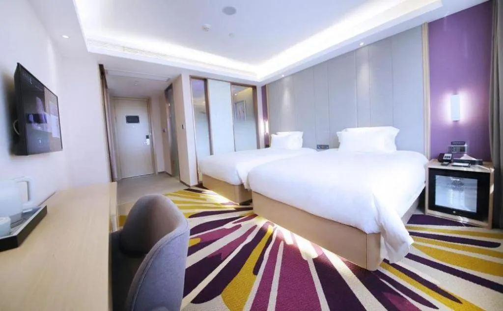 Bed in Lavande Hotel·Heyuan Bavaria