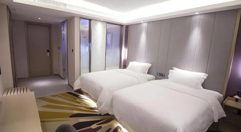 Bed in Lavande Hotel·Heyuan Bavaria