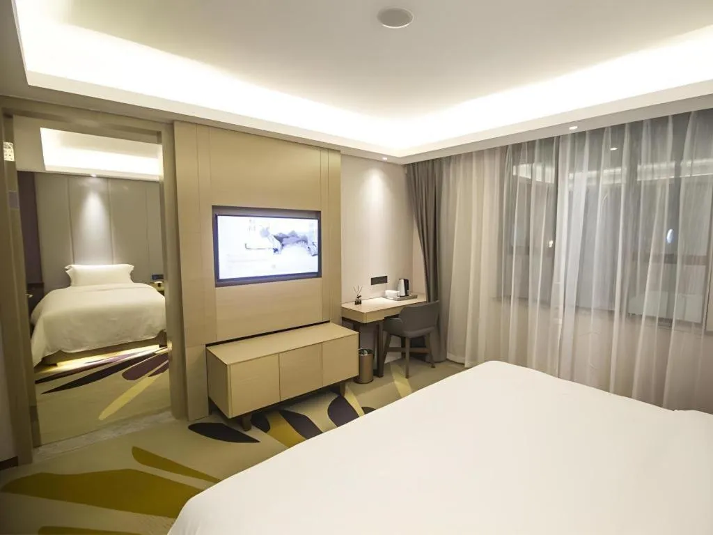 Bed in Lavande Hotel·Heyuan Bavaria