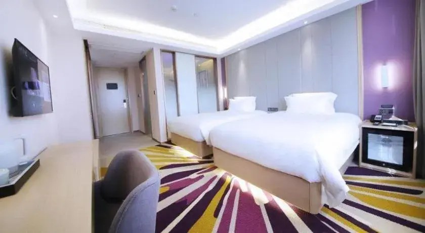 Bed in Lavande Hotel·Heyuan Bavaria Bed in Lavande Hotel·Heyuan Bavaria