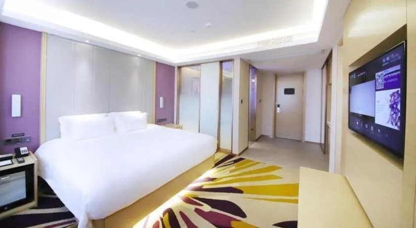 Bed in Lavande Hotel·Heyuan Bavaria