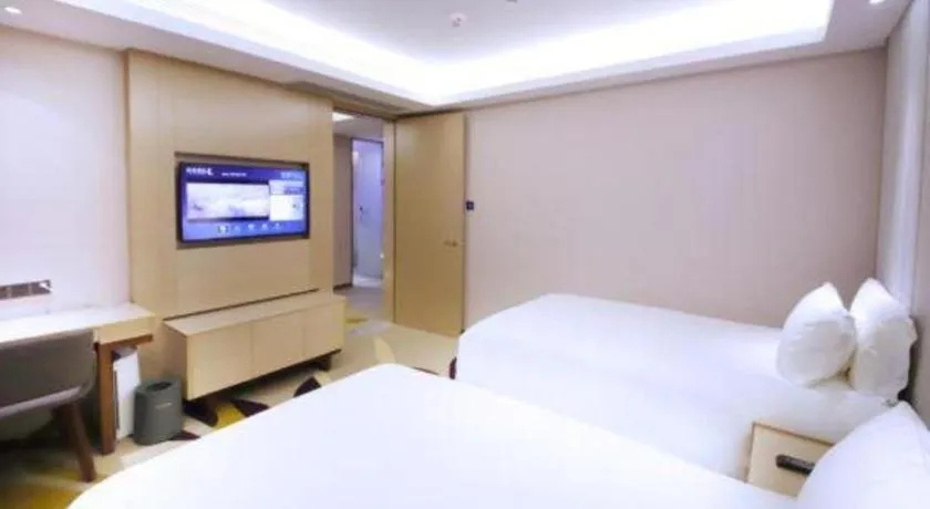 Bed in Lavande Hotel·Heyuan Bavaria