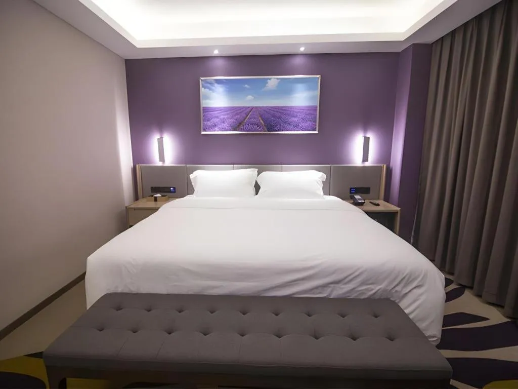 Bed in Lavande Hotel·Heyuan Bavaria