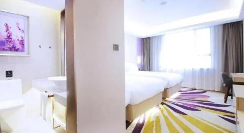 Bed in Lavande Hotel·Heyuan Bavaria Bed in Lavande Hotel·Heyuan Bavaria