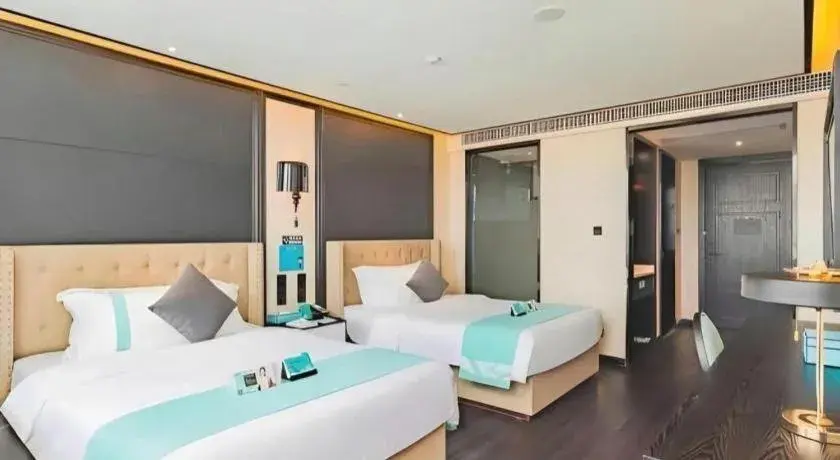 Bed in Xana Hotelle Nanjing Xinjiekou Daxinggong Metro Station Bed in Xana Hotelle Nanjing Xinjiekou Daxinggong Metro Station