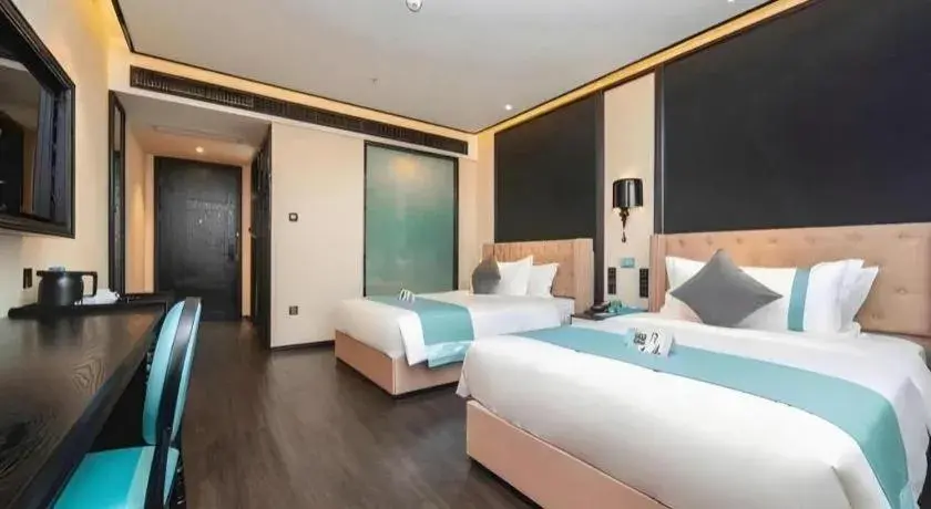 Bed in Xana Hotelle Nanjing Xinjiekou Daxinggong Metro Station Bed in Xana Hotelle Nanjing Xinjiekou Daxinggong Metro Station