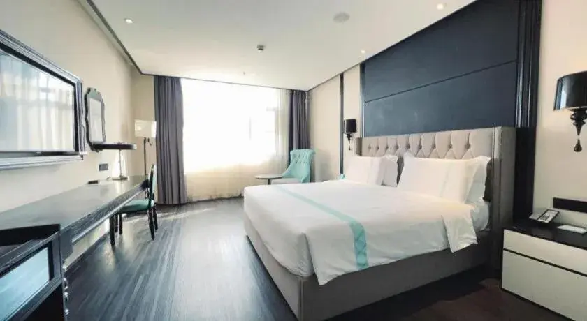 Bed in Xana Hotelle Nanjing Xinjiekou Daxinggong Metro Station Bed in Xana Hotelle Nanjing Xinjiekou Daxinggong Metro Station