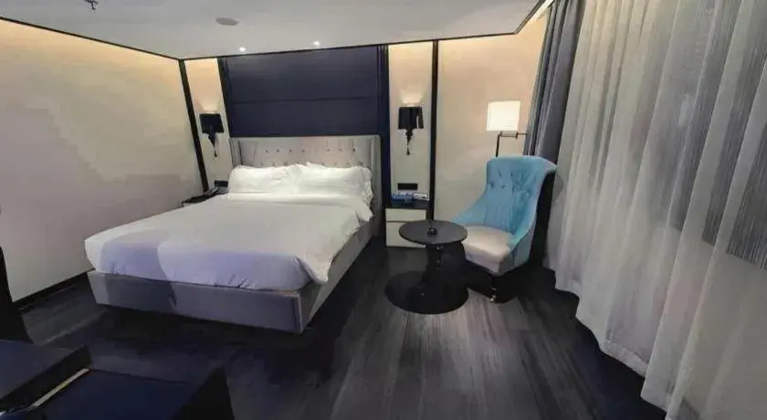 Bed in Xana Hotelle Nanjing Xinjiekou Daxinggong Metro Station Bed in Xana Hotelle Nanjing Xinjiekou Daxinggong Metro Station