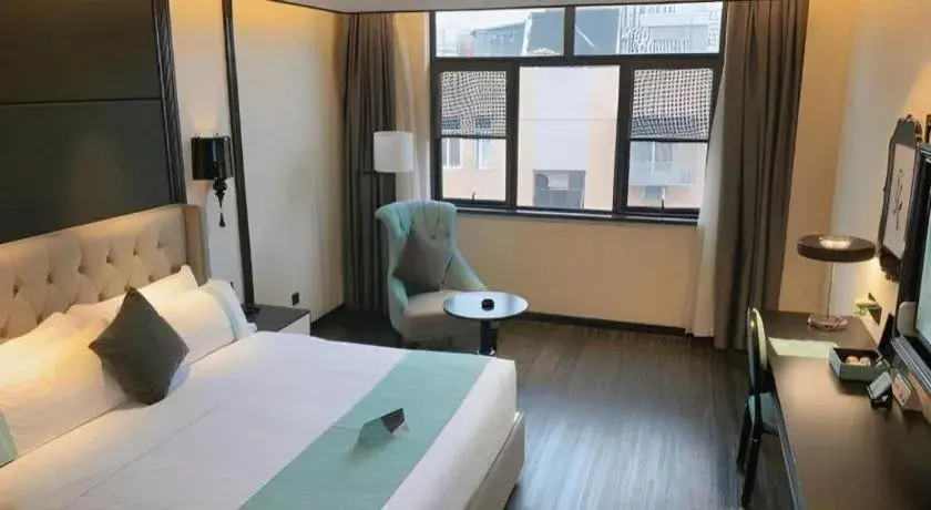 Bed in Xana Hotelle Nanjing Xinjiekou Daxinggong Metro Station Bed in Xana Hotelle Nanjing Xinjiekou Daxinggong Metro Station