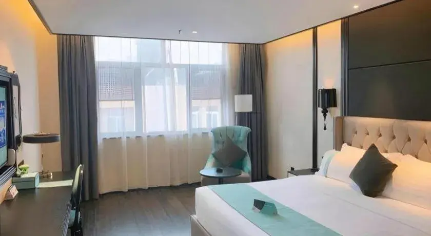 Bed in Xana Hotelle Nanjing Xinjiekou Daxinggong Metro Station Bed in Xana Hotelle Nanjing Xinjiekou Daxinggong Metro Station