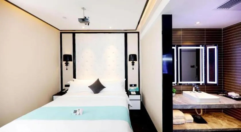 Bed in Xana Hotelle·Tianshui Shangyi Plaza