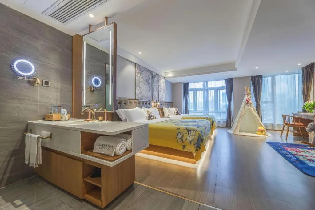 Bed in James Joyce Coffetel Hefei University of Technology