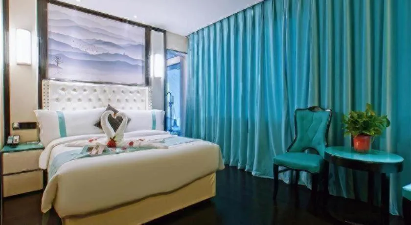 Bed in Xana Hotelle·Suzhou Shilu Shantang Street Scenic Spot